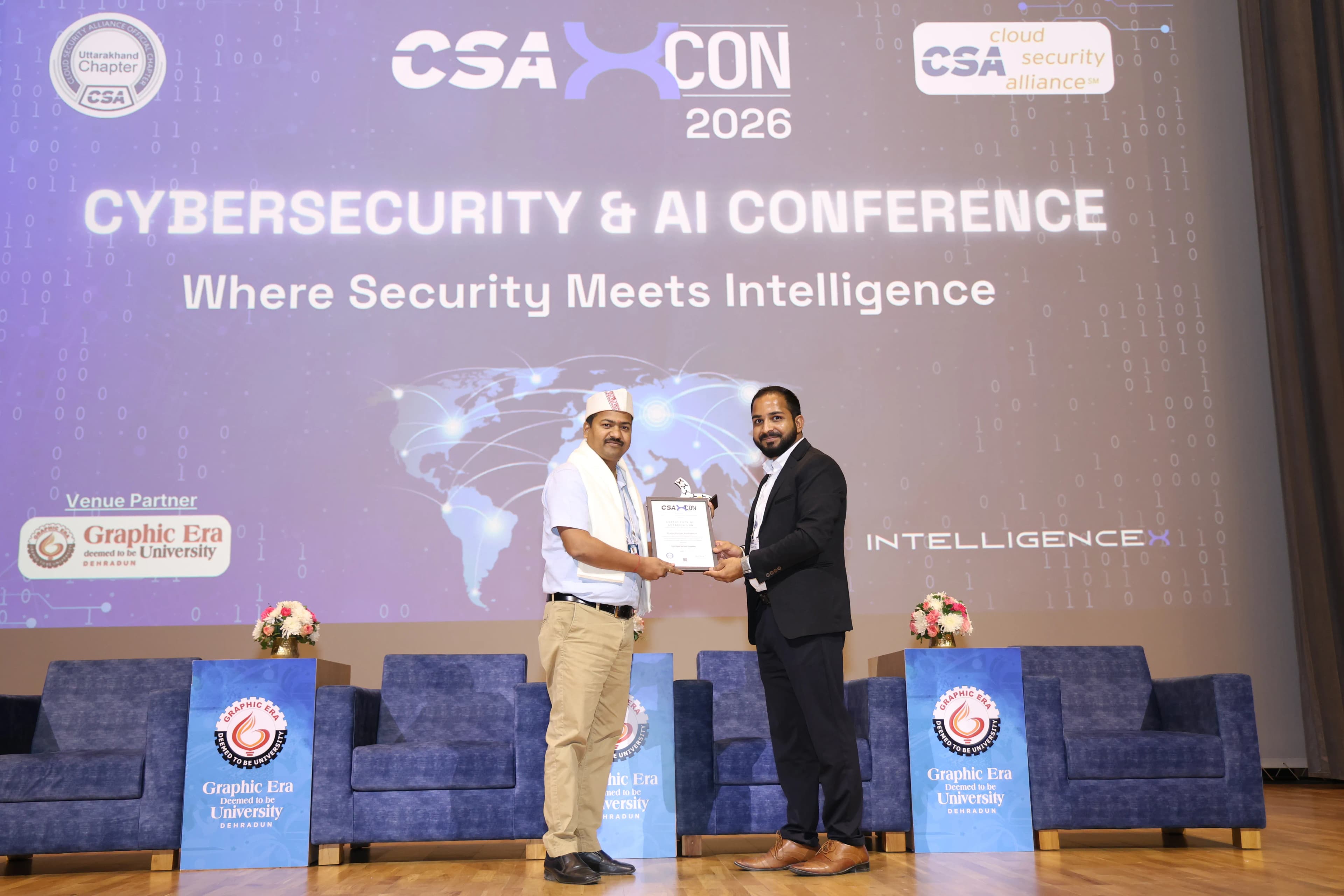 CSAXCON 2026 cybersecurity and AI conference at Graphic Era University, Dehradun